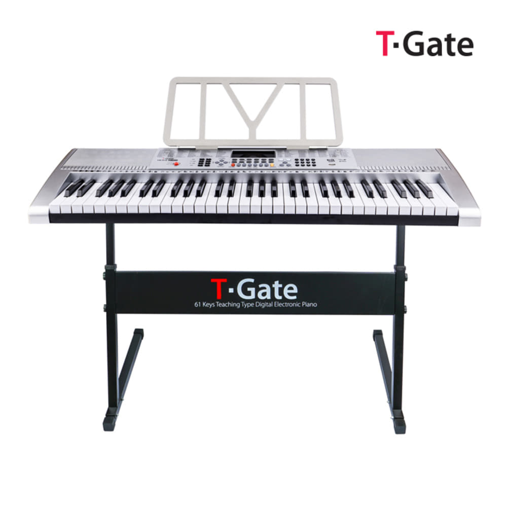 토이게이트교습용 디지털 피아노 TYPE C 61키 풀옵션형 스탠드포함 T-Gate